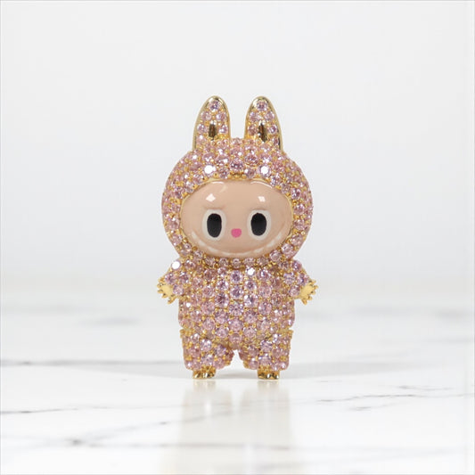 10K YG Diamond Labubu Pendant / 5.67gr / 0.9in / 2.39Wt Dia