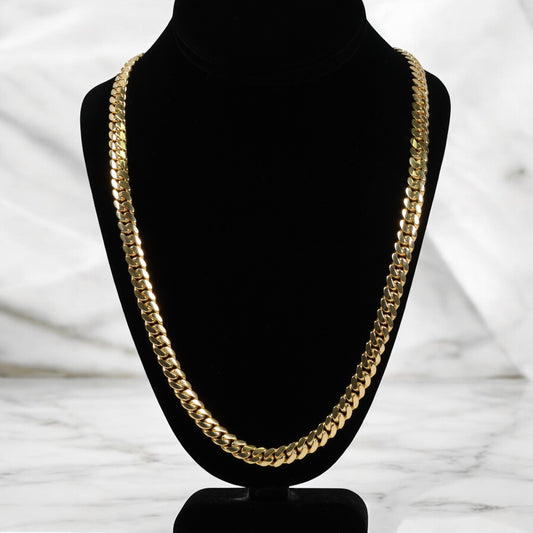 14K YG Cuban Links chain / 24.7gr / 24in /