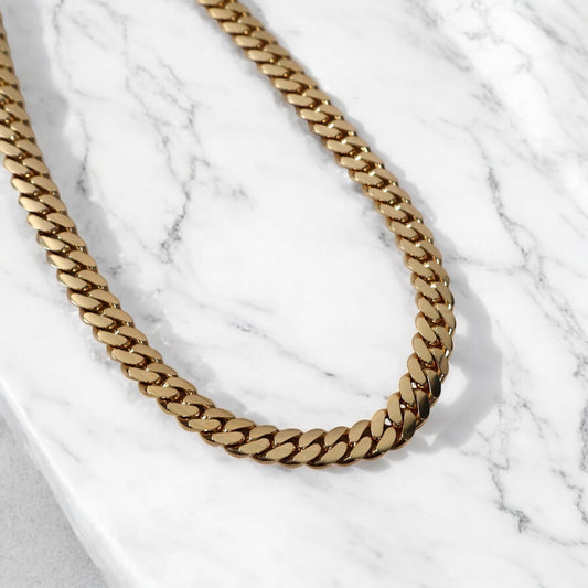 10K YG Cuban Links Chain / 126.25gr / 10mm / 20in