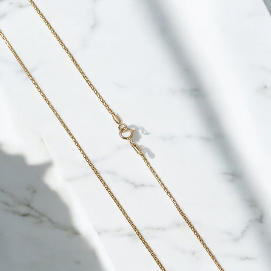 18K YG Snake Link Chain / 2gr / 1.1mm / 18in /