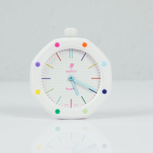Swatch X Audemars Piguet Bioceramic Royal Pop Huit Blanc Watch / 40mm