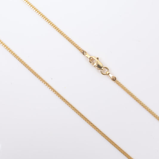 14K YG Mini cuban Links Chain / 5.5gr / 1.5mm / 24in /