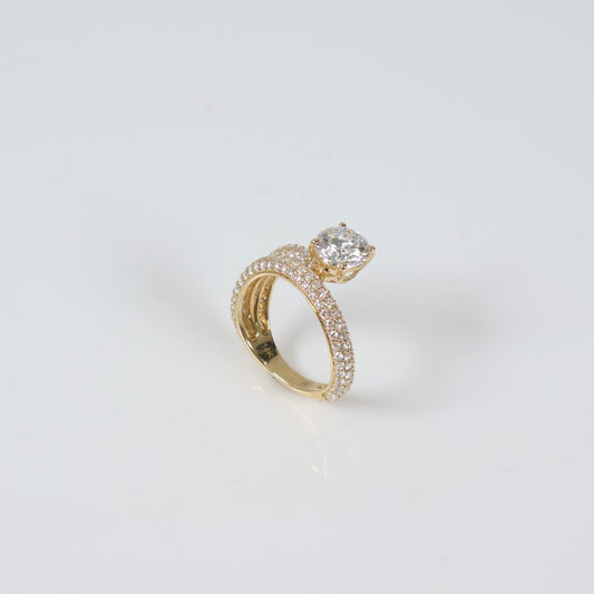 14K YG NO CHANGE Lab Diamond Luxury Solitaire Round Engagement Ring / 4gr / Sz 6 1/4 / 2.90Ct Lab / VS / F