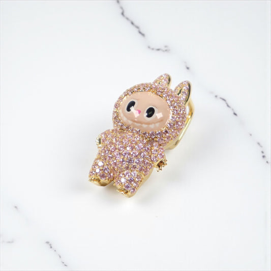 10K YG Diamond Labubu Pendant / 5.67gr / 0.9in / 2.39Wt Dia