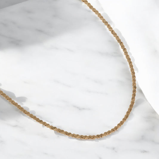 14K Yellow Gold Fashion Chain / 9.4gr / 2mm / 19in