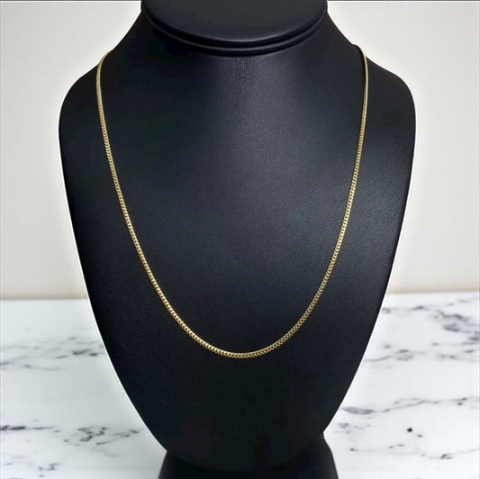 14K YG Cuban Links Chain / 4.94gr / 1.7mm / 18in /