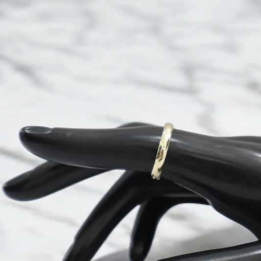 14K YG Luxury Engagement Ring / 1.77gr / 3mm / Sz 10