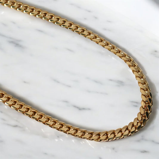 Chain Cuban Links 10K YG Size 7.8mm / 24in Weight 93.76Gr