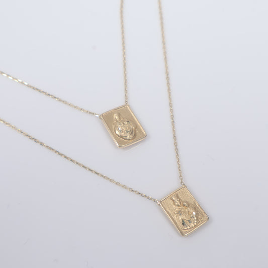 14K YG Scapular Chain / 4.35gr / 0.8mm / 30in /