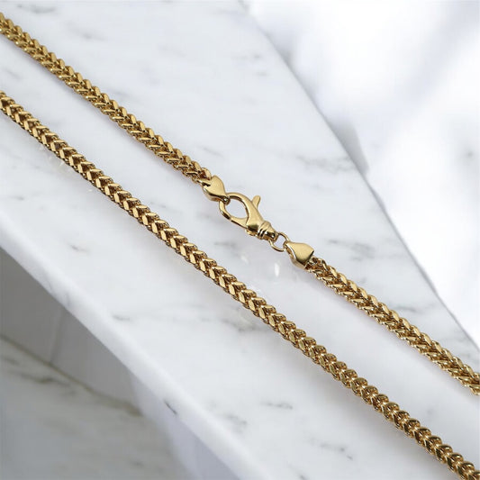 10K YG Franco Link Chain / 13.11gr / 3.2mm / 24in