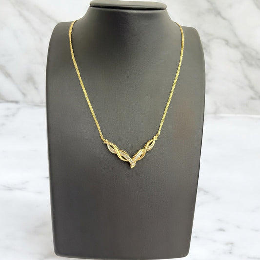 10K Yellow Gold Diamond Luxury Chain Ct Dia / 7.7gr / 1.9mm / 16in