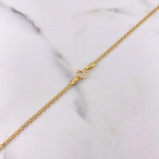 18K YG Chino Link Chain / 3gr / 1.3mm / 23.5in /