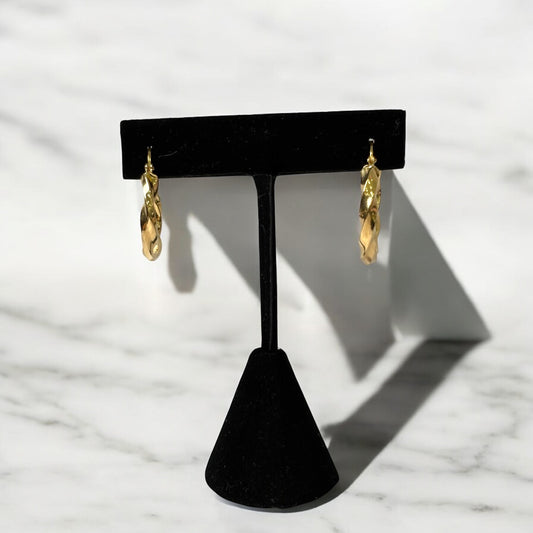 18K Yellow Gold Nia Hoop Earrings / 1.4gr / 0.5in