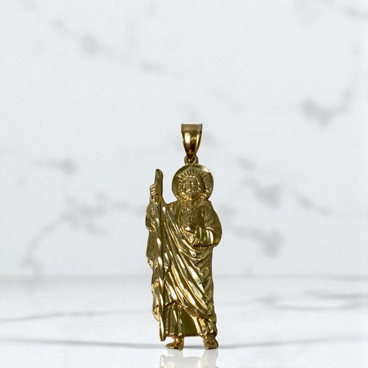 14K Yellow Gold San Lazaro Pendant / 9gr