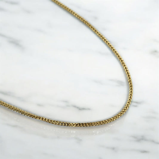 10K YG Franco Link Chain / 4.18gr / 1.7mm / 24in