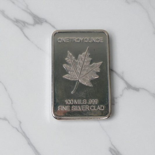Silver 100 Mills Maple Bar / 1oz / /