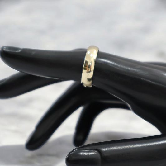 14K YG Luxury Engagement Ring / 2.23gr / 5mm / Sz 6