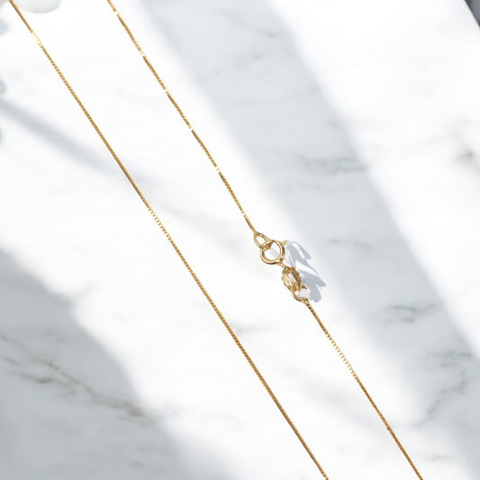 18K Yellow Gold Letter H Jewelry Set / 1.73gr / 15in