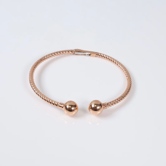 10K RG Rope Bracelet / 17.6gr / Sz 19 /