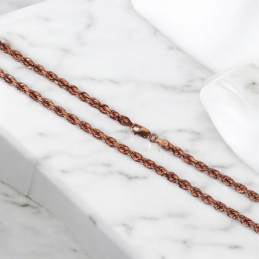 10K RG Rope Chain / 20.44 / 3.4mm / 18in