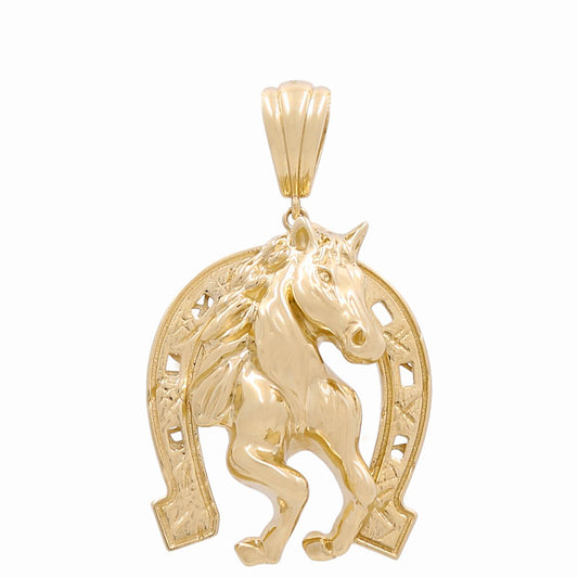 10K Yellow Gold Horseshoe Pendant / Weight: 11 GR / WP-3