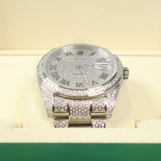 Rolex Bustdown Roman Numbers 2021 Watch / 41mm /