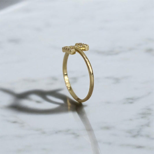 14K YG Letter Z Ring / 1.36 / 7.5