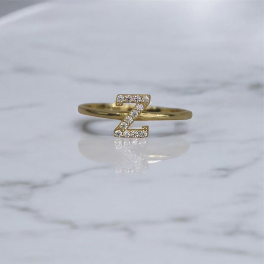 14K YG Letter Z Ring / 1.36 / 7.5