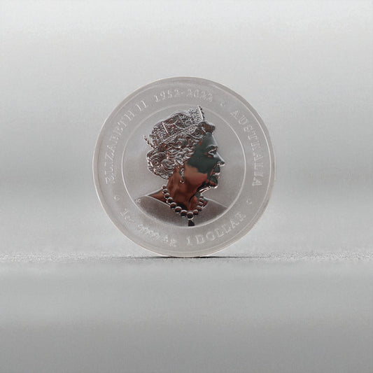 Silver Australian Lunar Series III - 2024 Year Of The Dagon Purple Coin / 1oz / /