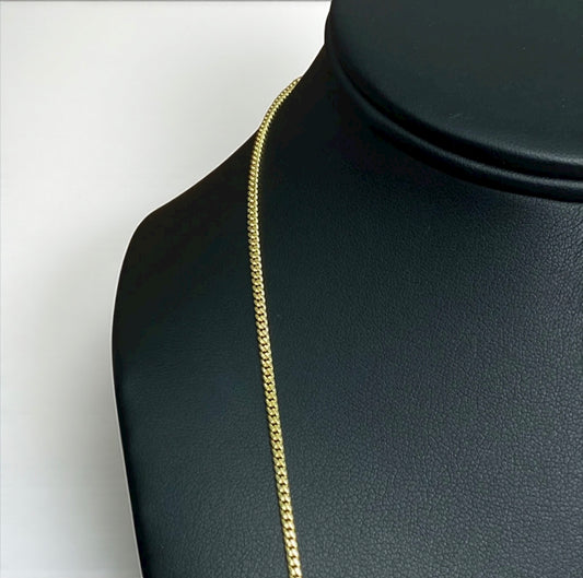 14K YG Cuban Links Chain / 4.94gr / 1.7mm / 18in /