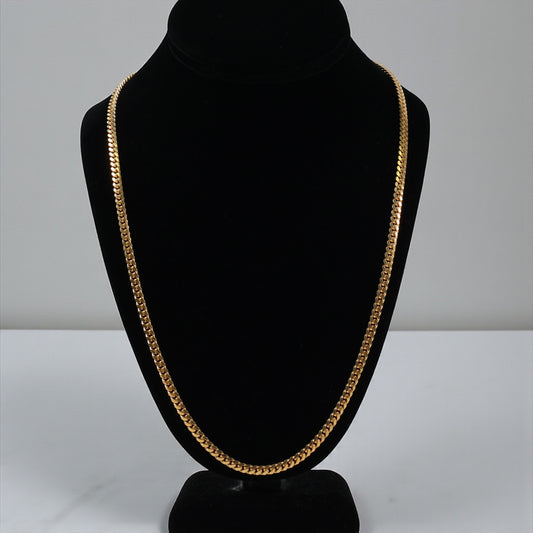 14K YG Cuban Link Chain / 26IN