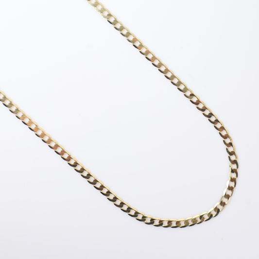 14K YG American Cuban Links Chain / 4.4gr / 2.5mm / 20in /