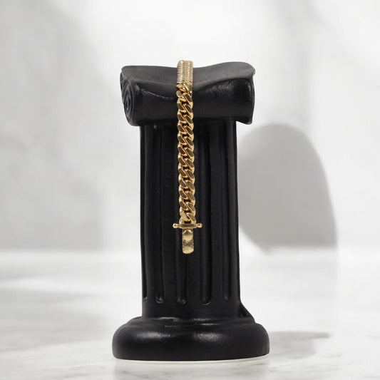 10K YG Micro Cuban Links Bracelet / 15.1gr / 5mm / 8in /