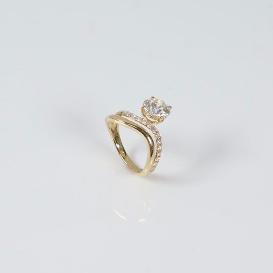 14K YG Lab Diamond Luxury Solitaire Round Engagement Ring / 3.12gr / Sz 6 / 2.49Ct Lab / VS / F