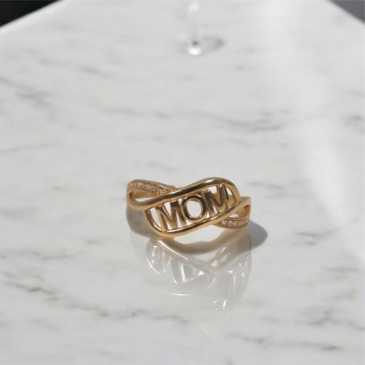 14K YG Mom Ring / 2.25gr /Sz 7
