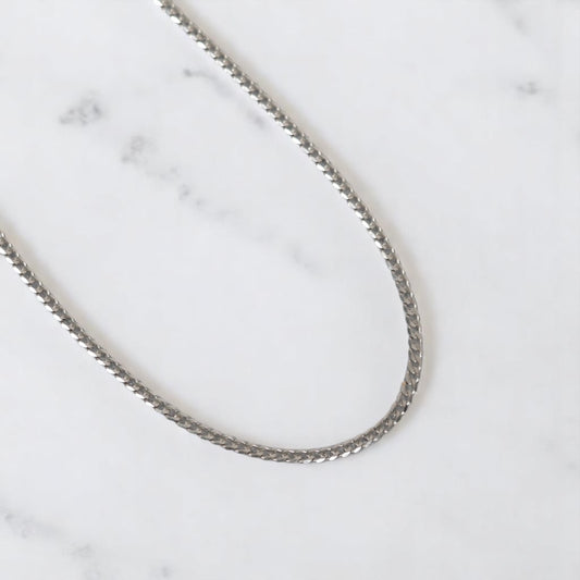 14K WG American Cuban Link Chain / 6.5gr / 2.8mm / 20in /