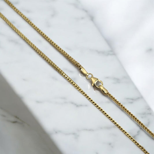 10K YG Franco Link Chain / 4.22gr / 1.7mm / 24in
