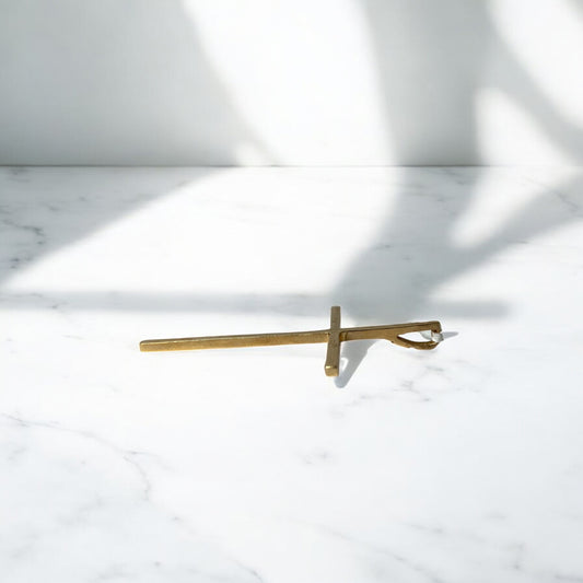 18K Yellow Gold Cross Pendant / 2.2gr