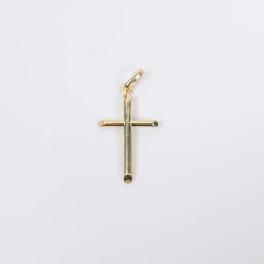 14K YG Cross Pendant / 1gr / 1in /