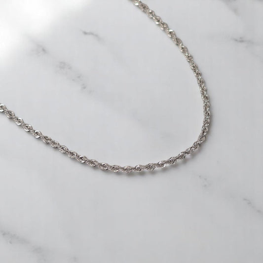 14K WG Rope Chain / 6.1gr / 2.2mm / 16in /