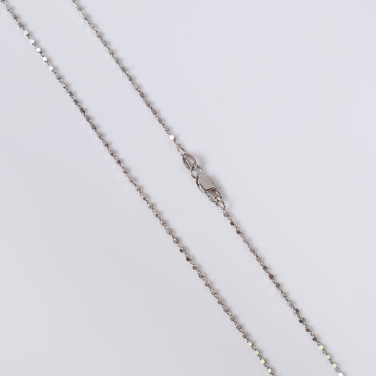 14K White Gold Luxury Chain / 3.2gr / 1mm / 18in