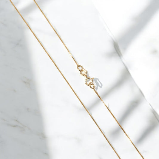 18K Yellow Gold Letter F Jewelry Set / 1.8gr / 17in