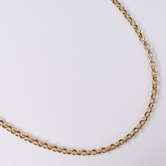 14K YG Roll-on Chain / 3.5gr / 3mm / 18in /