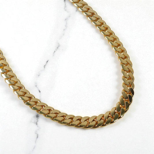 10K YG Cuban Links Chain / 212.8gr / 11.5mm / 25in /