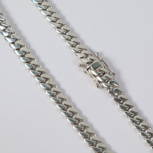 Silver 999 Cuban Links Chain / 145.8gr / 10mm / 22in /