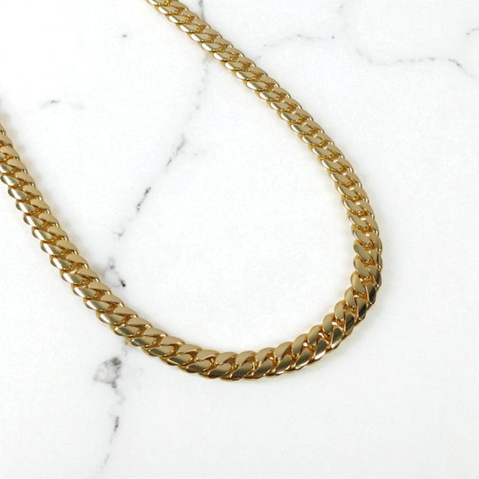 10K YG Cuban Links Chain / 148.4gr / 9.4mm / 25in /