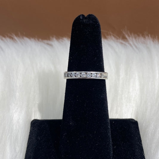 Engagement Ring Diamond Luxury Platino Ct Dia Size Sz 5.5 Weight 4.1 gr