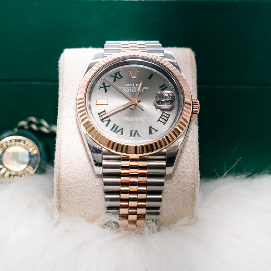Rolex 41Mm 126331 Rose Two Tone 18K Wimbledon Jubilee 2021