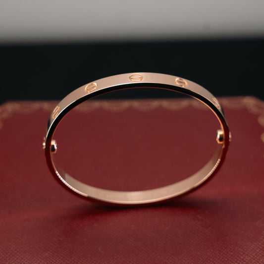 18K Rose Gold Cartier Love Bracelet Original / 31.3gr / Size 17