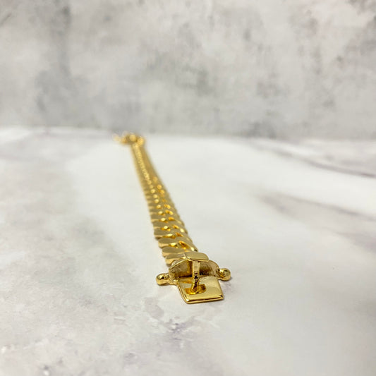 10K Yellow Gold Cuban Links Bracelet / 51.8gr / 10.2mm / 7 3/4in